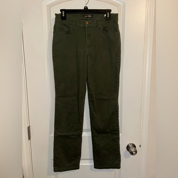 Lee Olive Green relaxed fit mid rise Straight leg Jeans - Picture 4 of 7